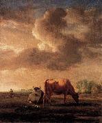Adriaen van de Velde Cows on a Meadow Germany oil painting artist